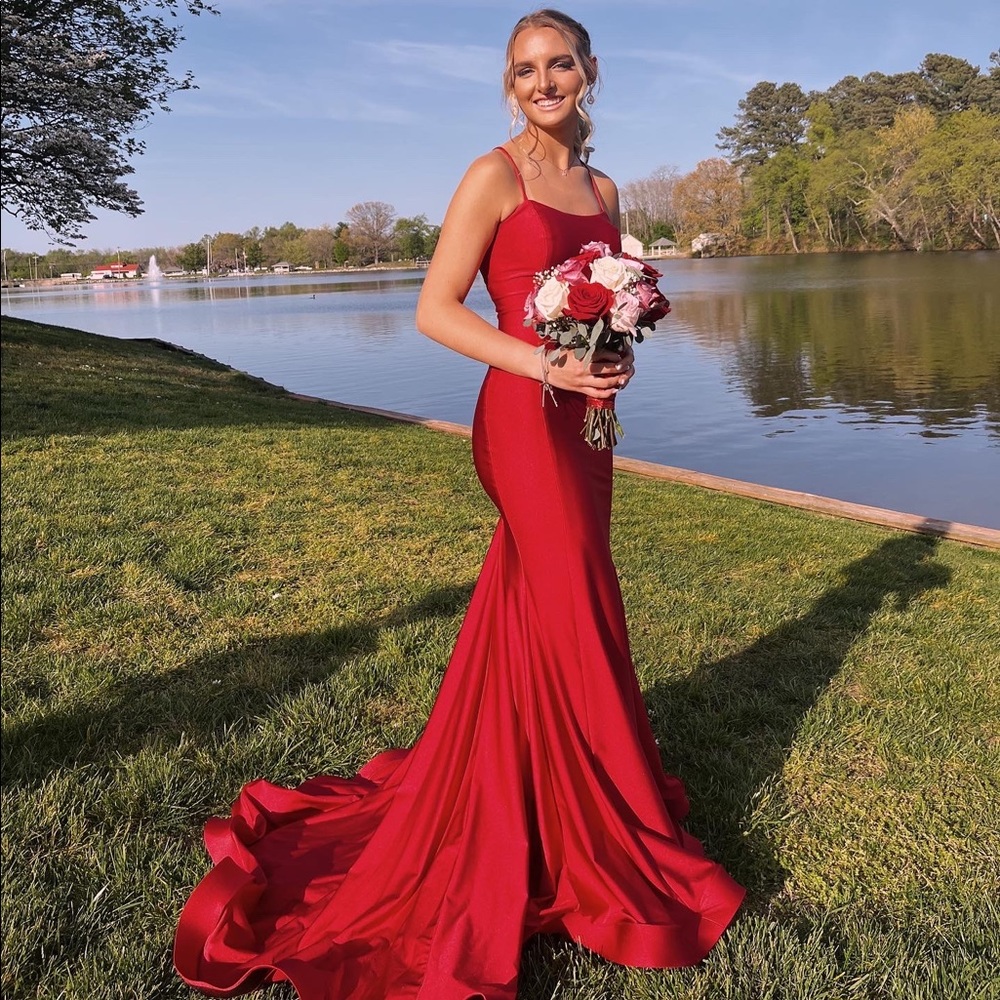 Small Red Atria Prom Dress